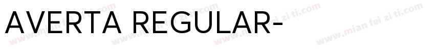 AVERTA REGULAR字体转换